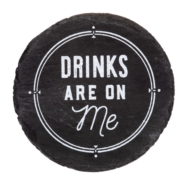 Midwest CBK Round Happy Hour Text Coasters (CB176167)