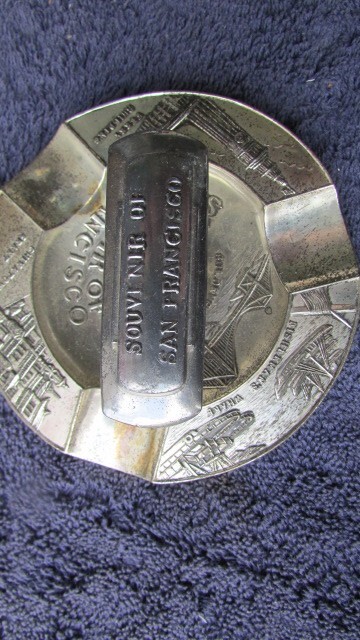 Vintage San Francisco Cable Car Ashtray