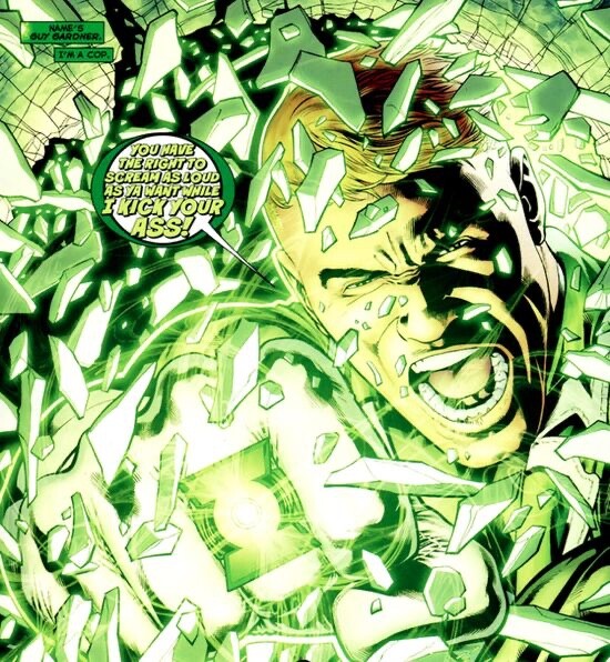 Green Lantern Power Ring, Guy Gardner, New 52, DC Comics, JLA, Prop Replica, OA