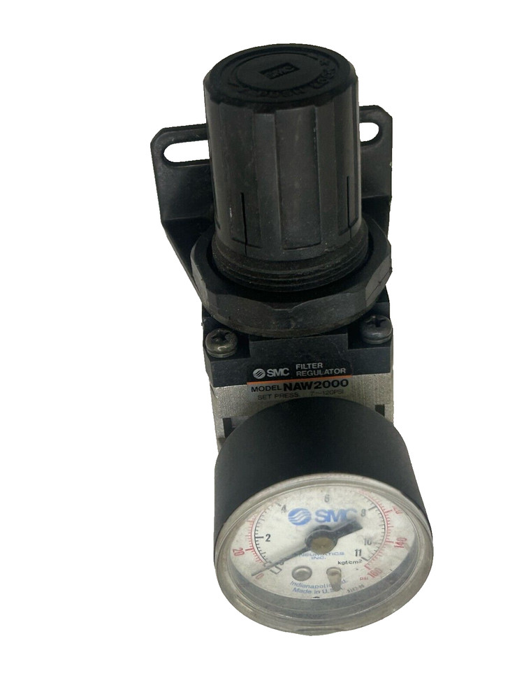 SMC FILTER REGULATOR MODEL NAW 2000 SET PRESS 7-120PSI New/Nos