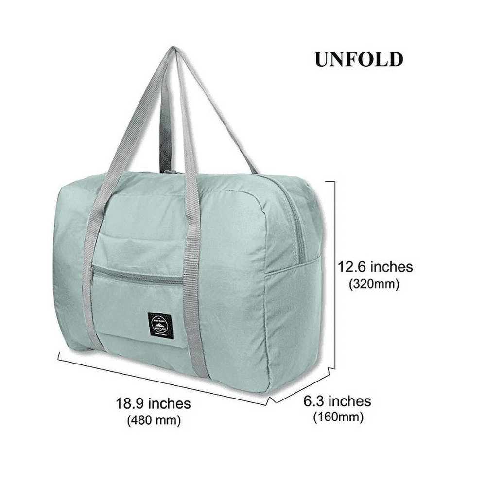Wind Blows River Flows Teal Foldable Multi-use Travel Duffle Bag Carry On