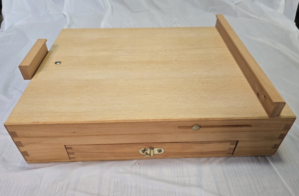 Master’s Touch Beechwood Box Table Easel with Storage Drawer w/ box-Item #656132