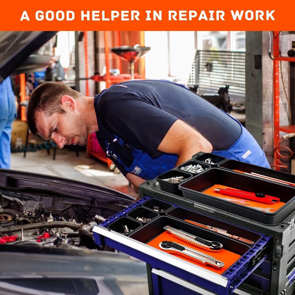 Tool Box Organizer, Tool Drawer Organizer Tray Divider, Toolbox Organization,...