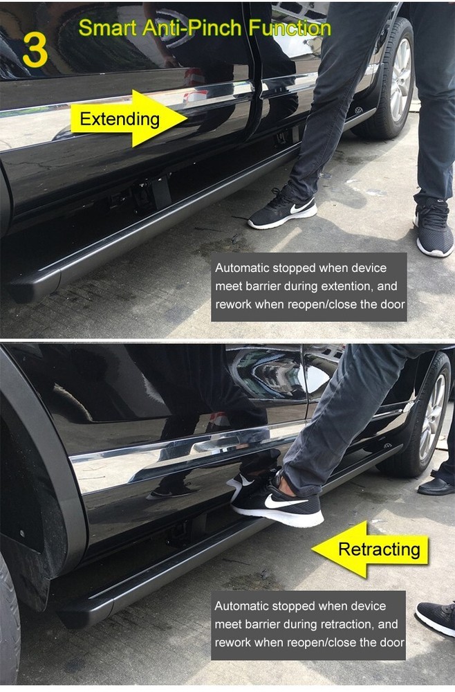 Deployable Electric Running Board Side Step For Chevrolet Silverado 2019-2024