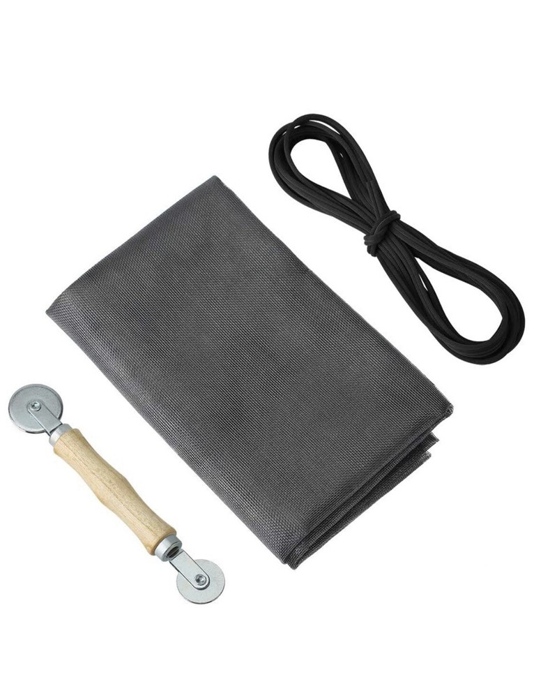 WINDOWS & DOORS SCREEN KIT REPAIR SIZE 36" X 72” INCLUDE SPLINE AND ROLLING TOOL