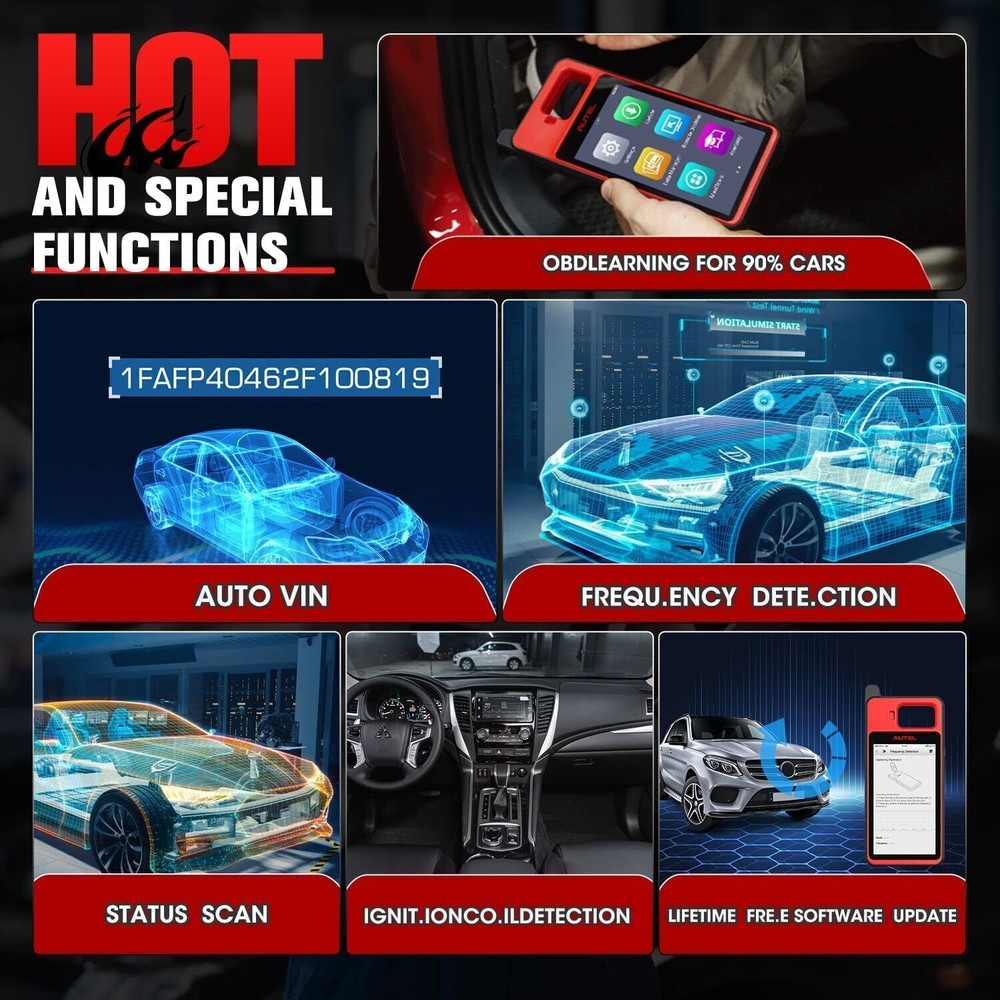 2026 Autel Scanner MaxiIM KM100E Key Fob Programming Tool Programmer Immobilizer