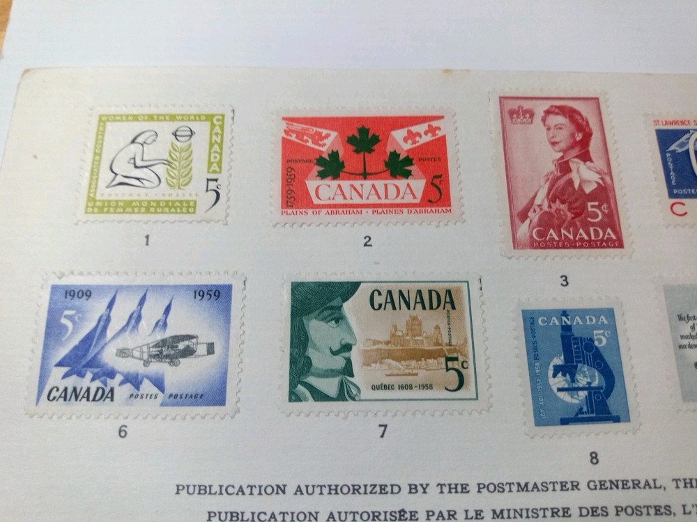 canada souvenir card mint scott #2