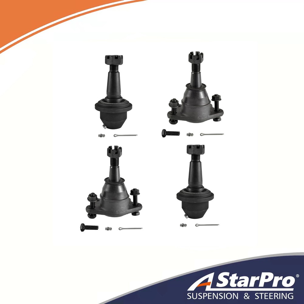 4pc Front Upper Lower Ball Joints for Cadillac Escalade GMC Chevy K1500 K2500