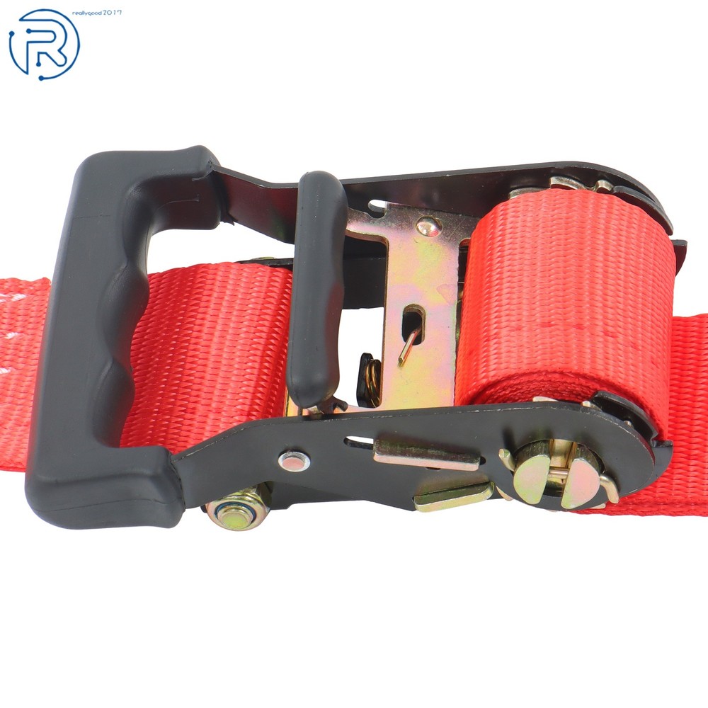 Durable E Track Wheel Chock System 8' Red Ratchet Tie Down Straps Secure Cargo