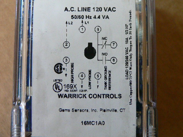 Warrick Controls 16Mc1a0 General Purpose Relay (120V)