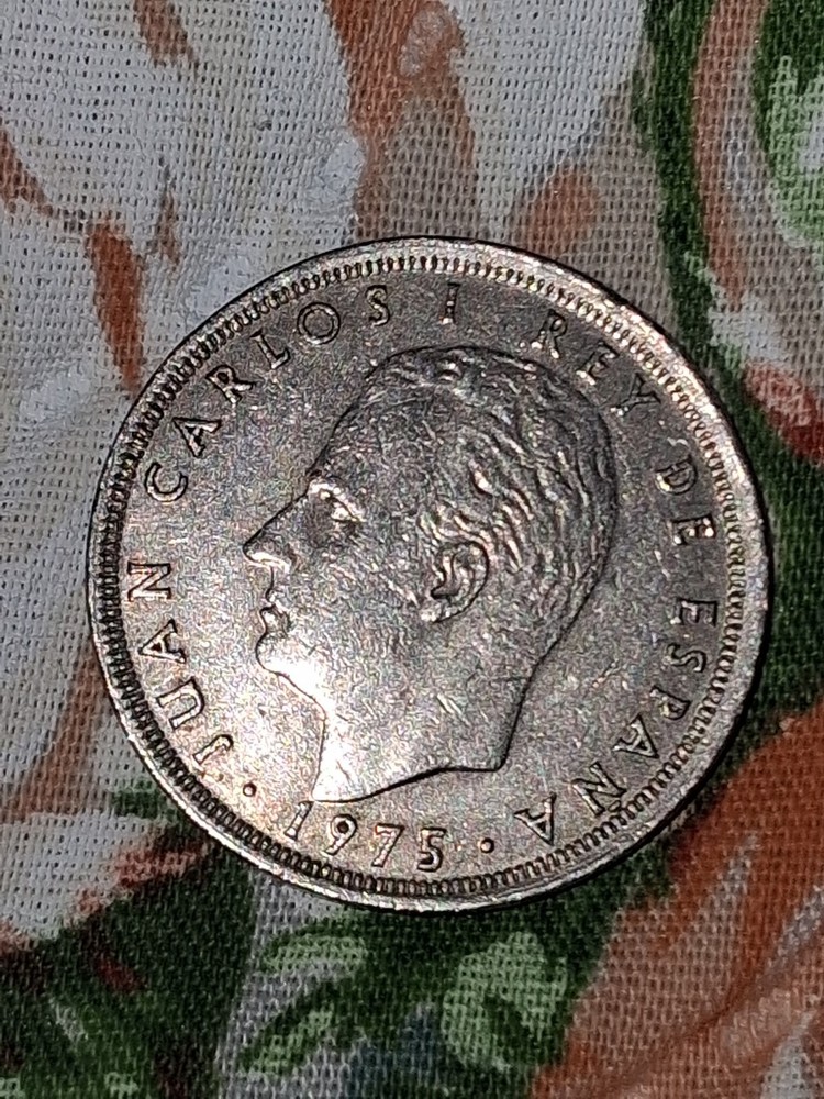 SPAIN, COIN, 25 PESETAS 1975