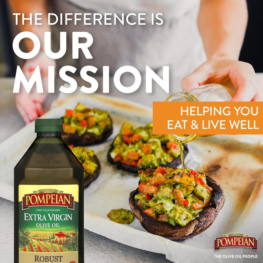 Robust Extra Virgin Olive Oil, First Cold Pressed, Full-Bodied Flavor, Perfec...