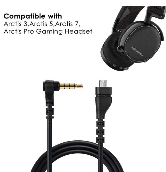 EARLA TEC Replacement Audio Cable Cord, Compatible for cable, Black