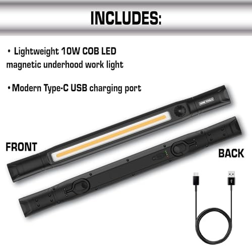 1200+ Lumen Rechargeable Underhood Work Light Magnetic Mount, Adjustable