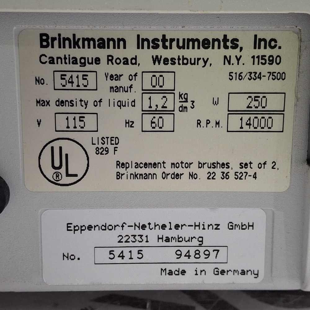 Eppendorf 5415C Centrifuge