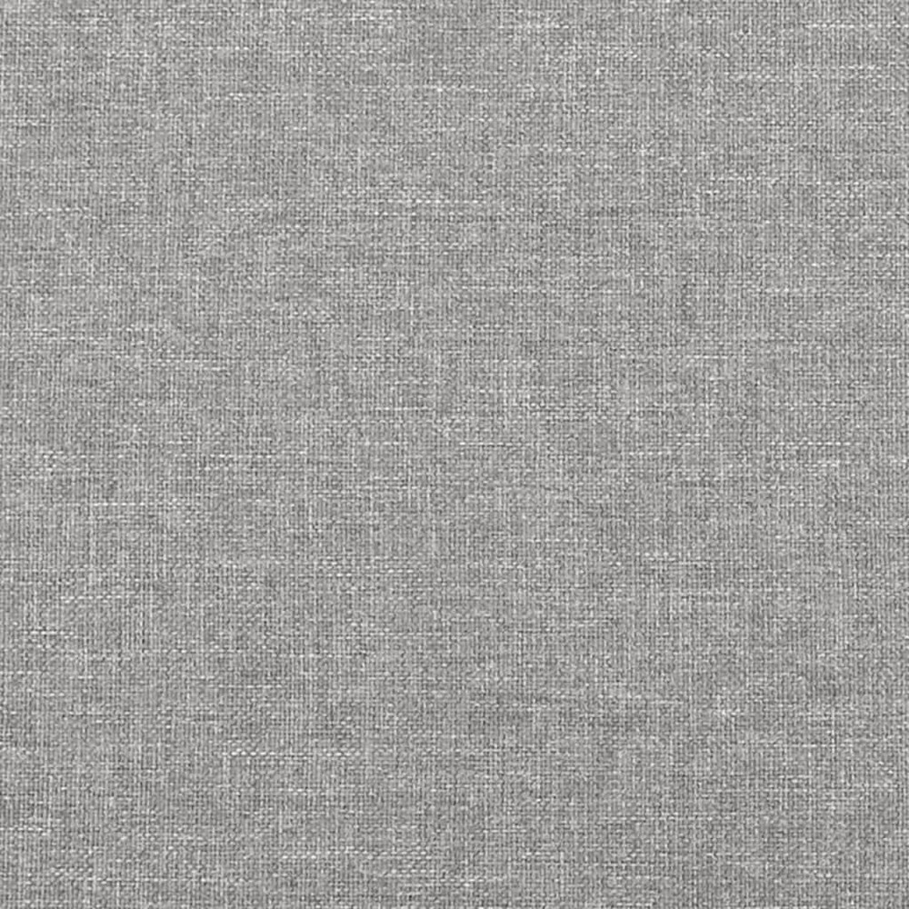 Bed Frame Light grey 100% polyester, plywood, engineered wood King