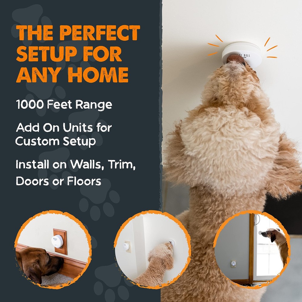 Smart Bell Potty Training Button - Easy, Reliable 2 Pack, Durable