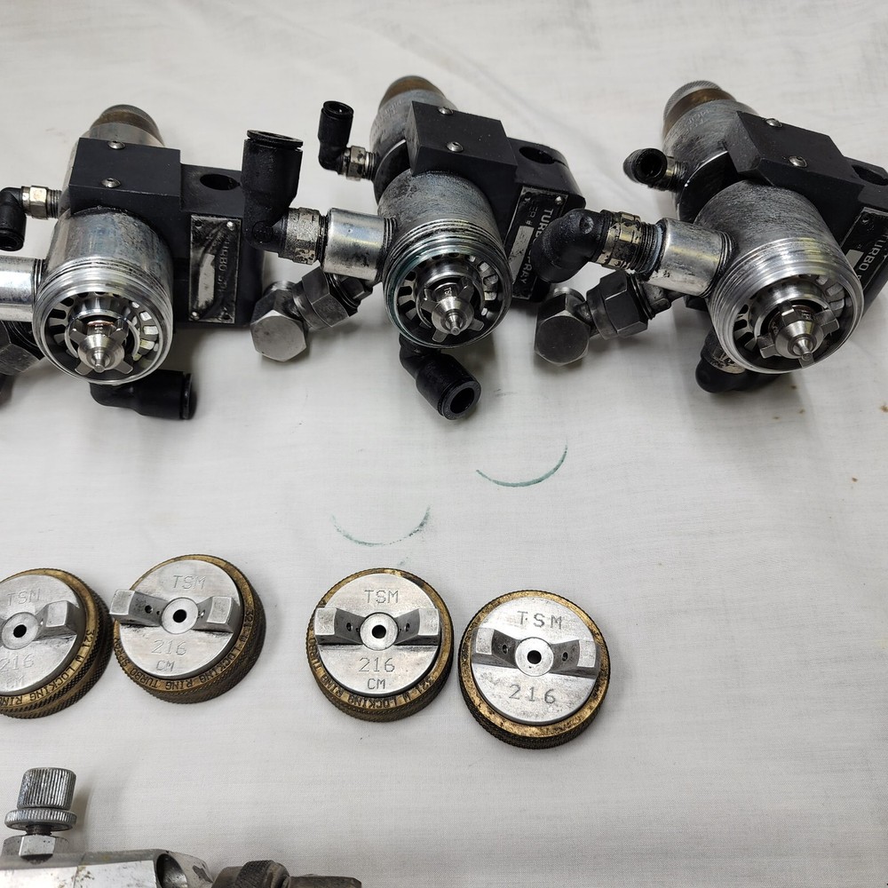 Five Industrial Paint Sprayers, Kremlin, DeVILbiss, Turbo