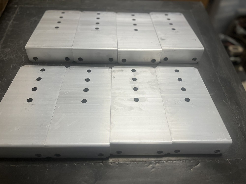 (8) 10" Heavy Duty Aluminum L-type Bunk Brackets For Boat Trailers