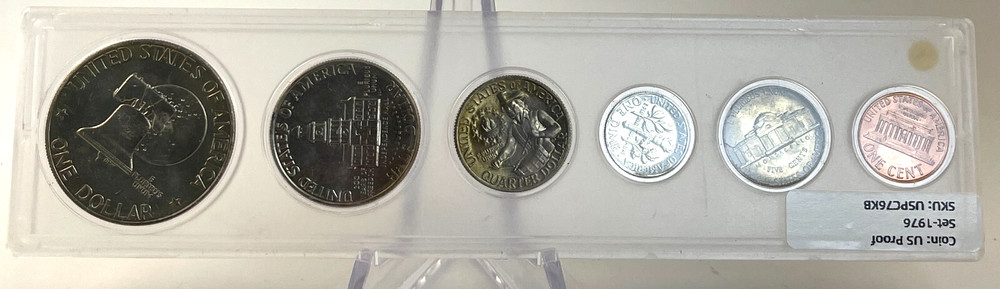 1976 US Mint Uncirculated 6 Coin set -USPC76KB