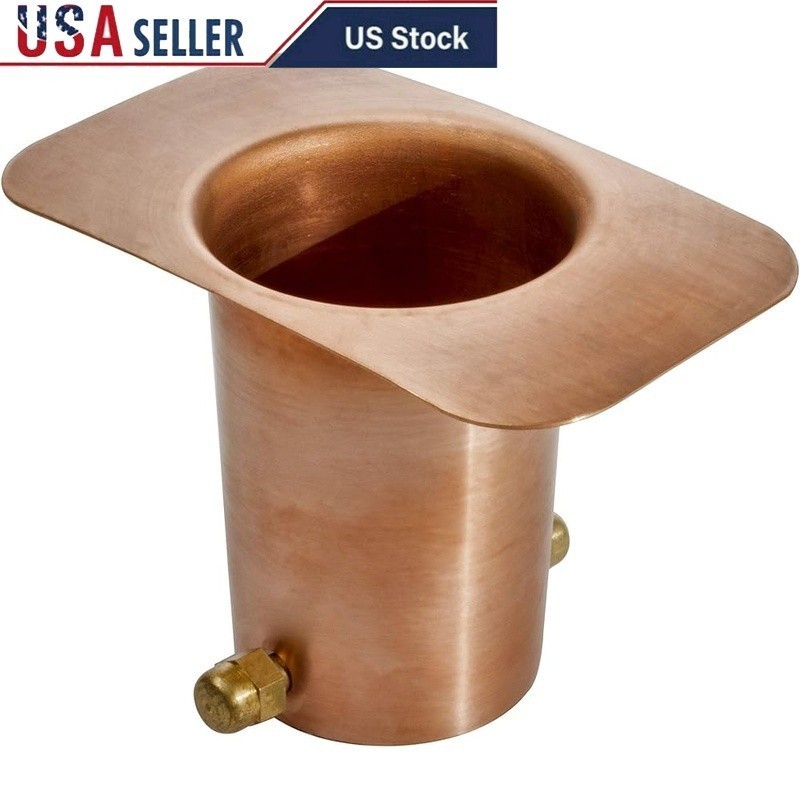 Rain Chain Gutter Adapter Pure Copper Downspout Installer Easy to Install New