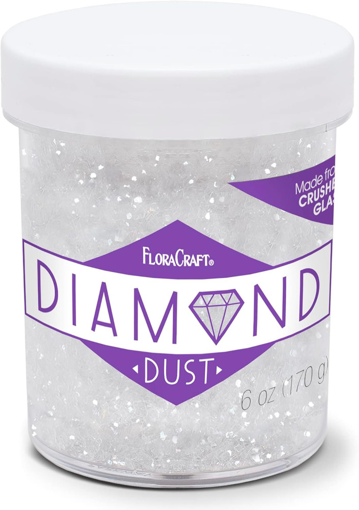 Diamond Dust Glitter 6 Ounce Clear Glass