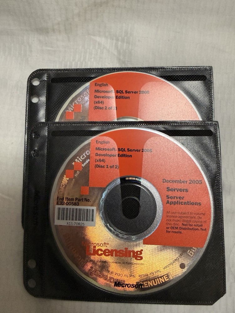 SQL Server 2005 Developer Ed No Product Key