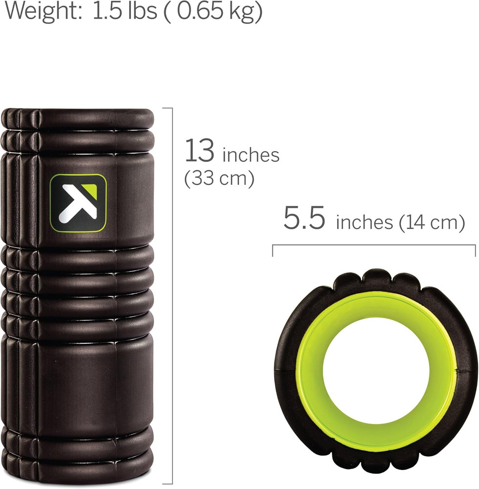 Grid 1.0 Foam Roller - 13" Multi-Density Massage Roller for Deep Tissue & Muscle