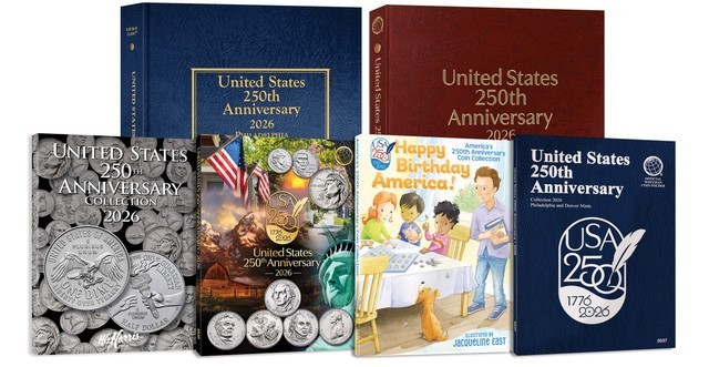Whitman 250th America Celebration Coin Folder – Single Mint / Type Set #5535