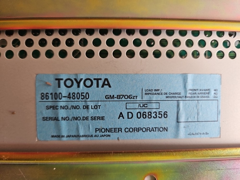 2001 Lexus Rx300 Amplifier Oem