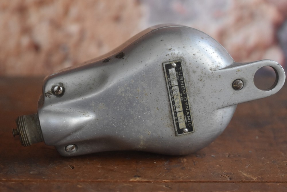 Vintage 1940s Turner Dynamic Microphone Model 9D