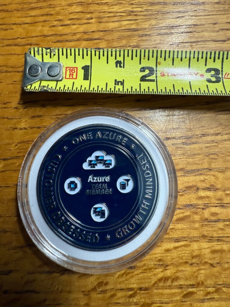 Rare! MICROSOFT AZURE TEAM Commemorative "Challenge" Coin (2019) Cloud & Edge