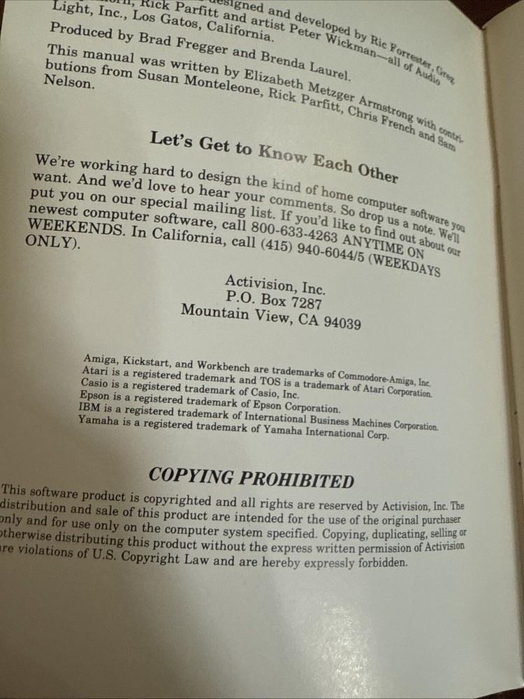 Commodore 64 synthesizer & Sequencer, The Music Studio Instructions Only