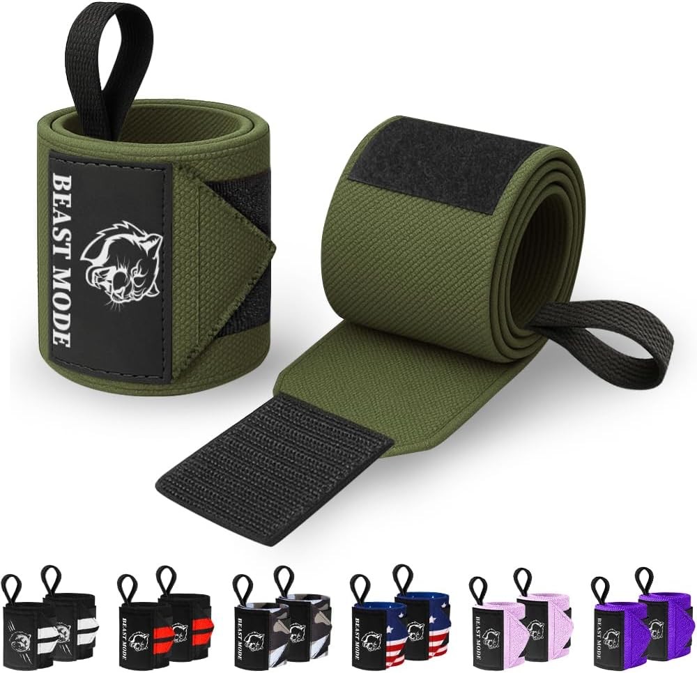 Heavy duty wrist wraps for weightlifting