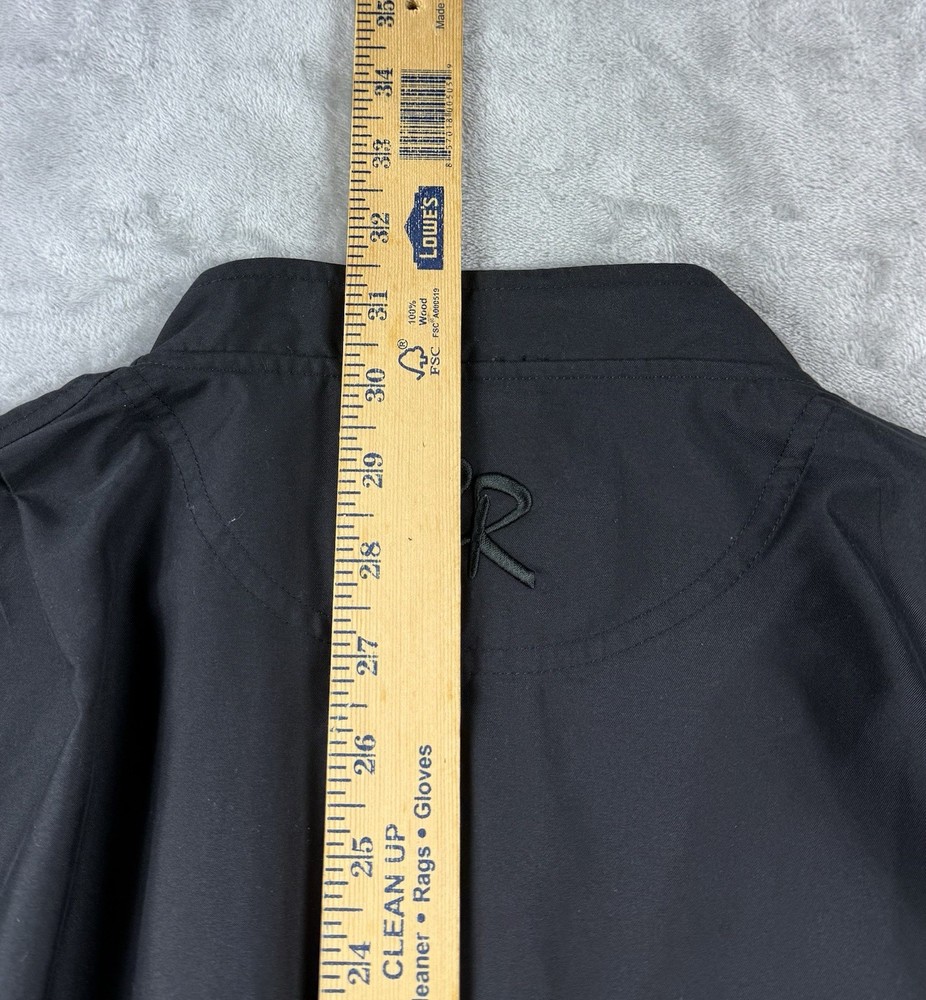 Zero Restriction Golf Pullover XL Lightweight Black Crest Logo Windshirt Y2K