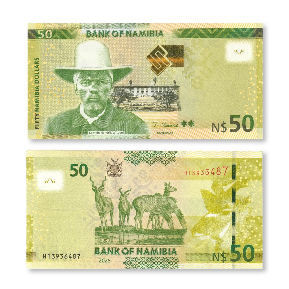 Namibia 50 Dollars, 2025, B222a, UNC