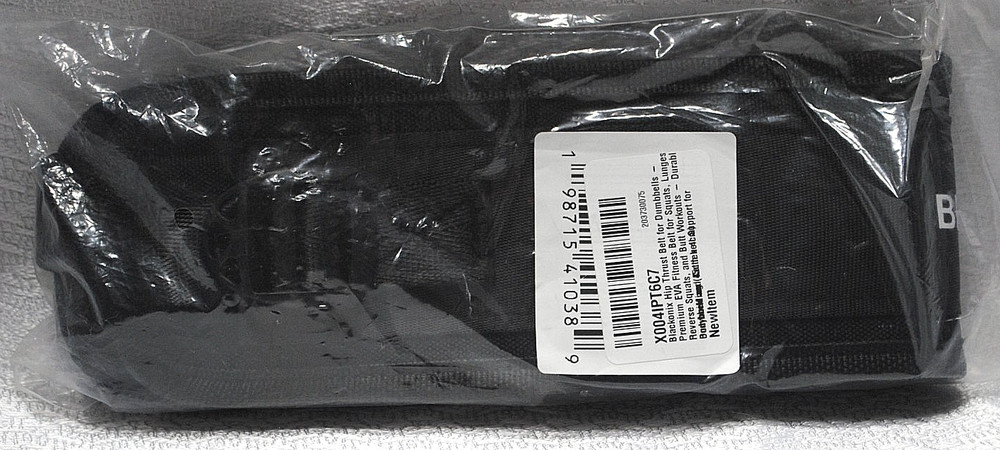 Blackonix Hip Thrust Belt for Dumbells, Waist and Core Training -- NIP