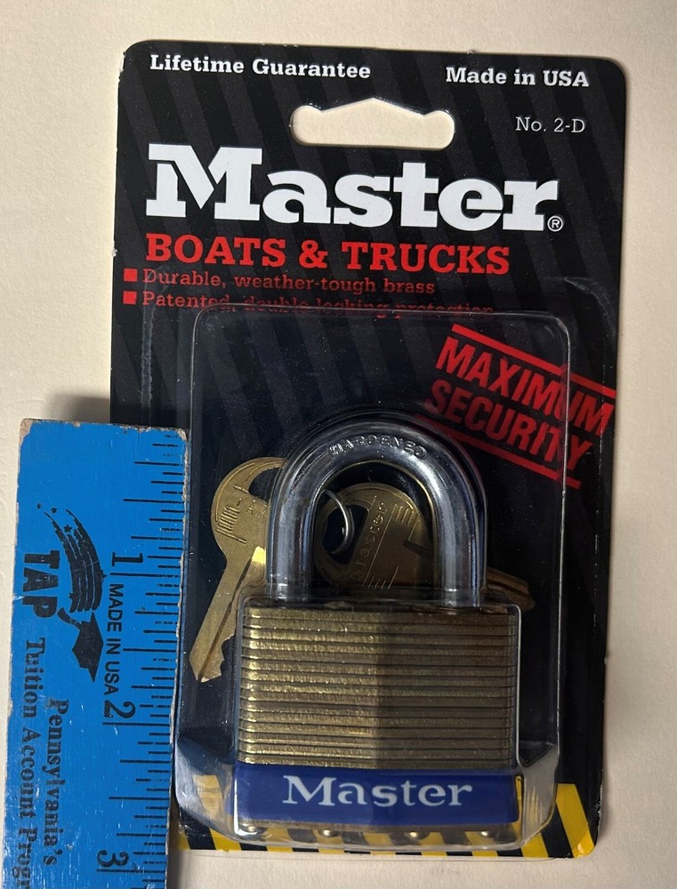 Master Lock No. 2-D Padlock for Boats and Trucks