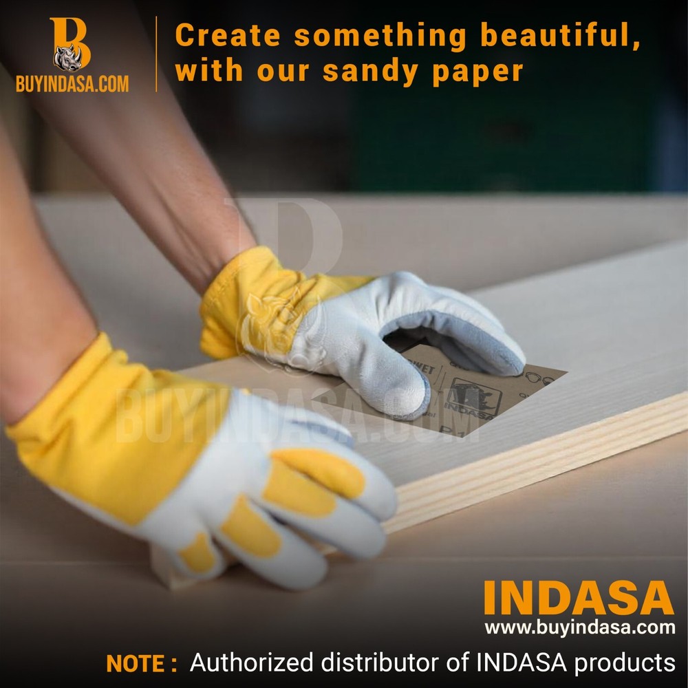 Indasa 50 PCS Half Sheets 5.5" x 9" Wet & Dry Sanding Sheets, 1000 - 2500 Range