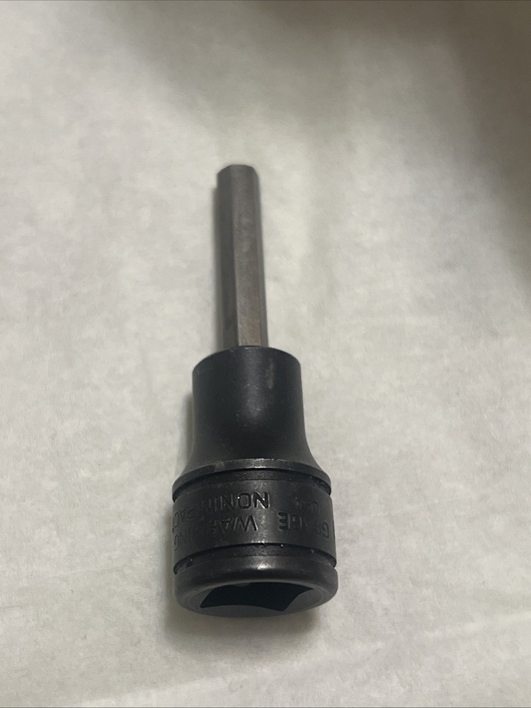 Snap-On Tools GFA6E 3/16" Hex Bit Socket Driver 3/8" Drive Black Oxide USA