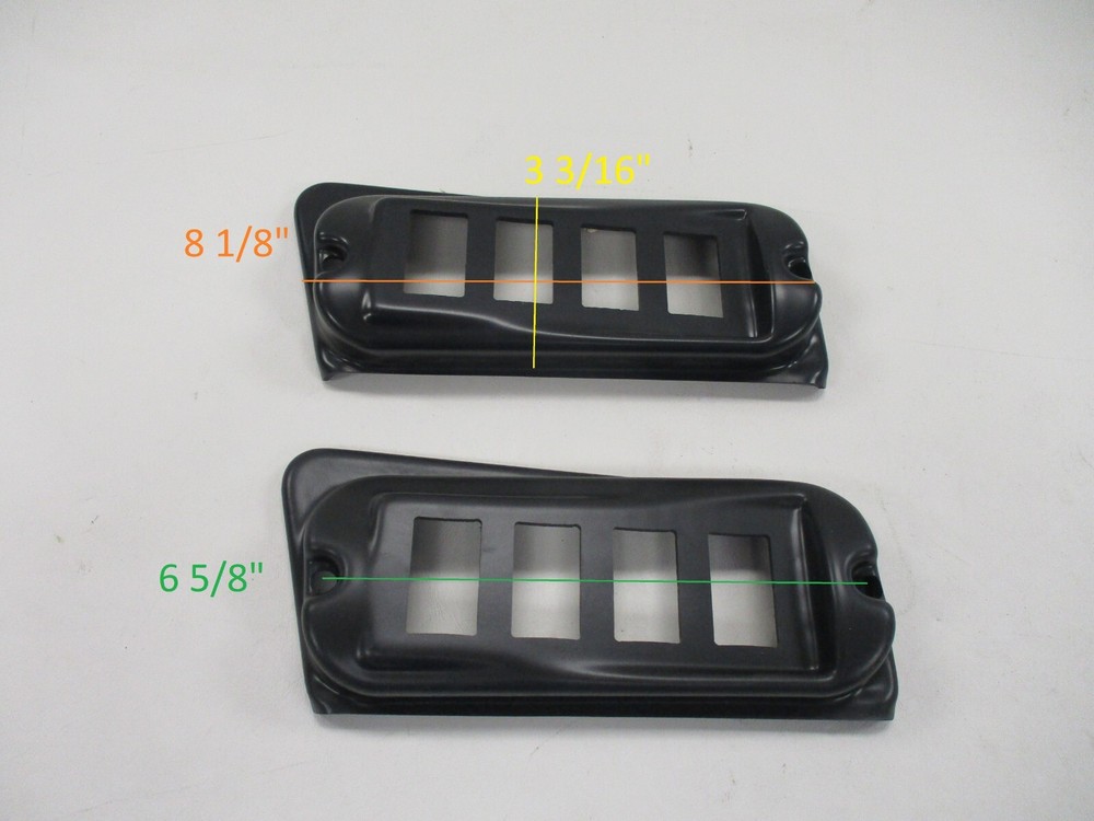 JET TECHNOLOGIES 2015 AP PONTOON SET 2 BLANK SWITCH PANEL BLACK 9654-36 BOAT