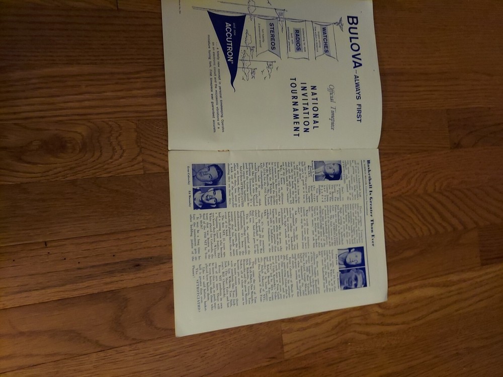 National Invitation Tournament 1963 Program Madison Square Garden