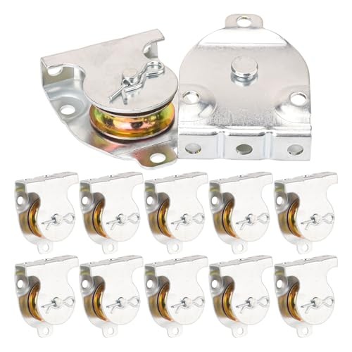 12 Pack Ceiling and Wall Mount Single Pulleys, Ceiling Mount Single 12 PCS