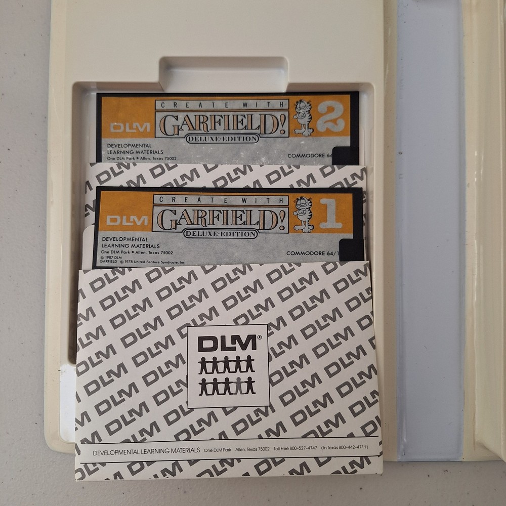 Vintage: 1987 - Create With Garfield - Deluxe Edition - Apple Computer Software