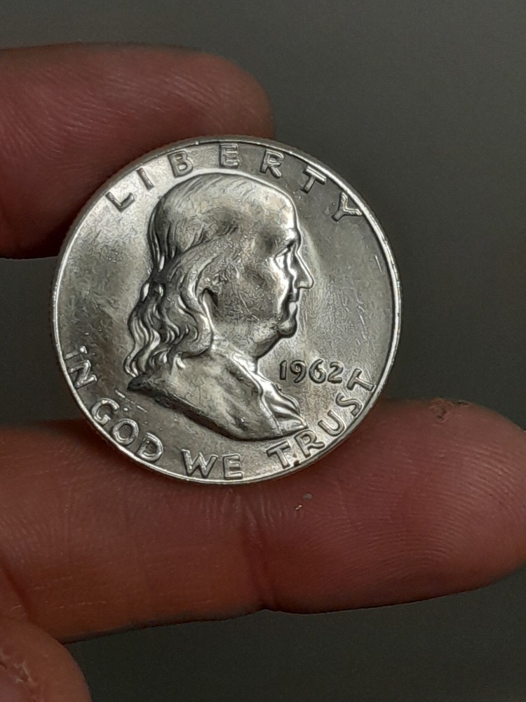 1962- P Franklin Half Dollar BU #2