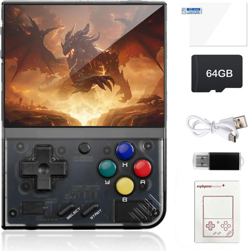 Miyoo Mini Plus Retro Game Console,3.5 Inch IPS Classic System Video...