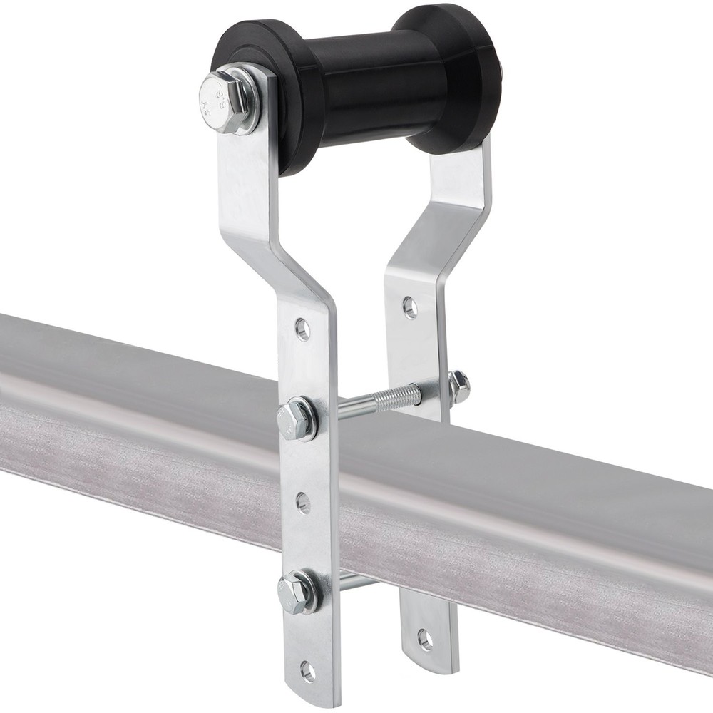 5" Adjustable Rubber Keel Roller with Panel Bracket Assembly for 3" Wide Tongue