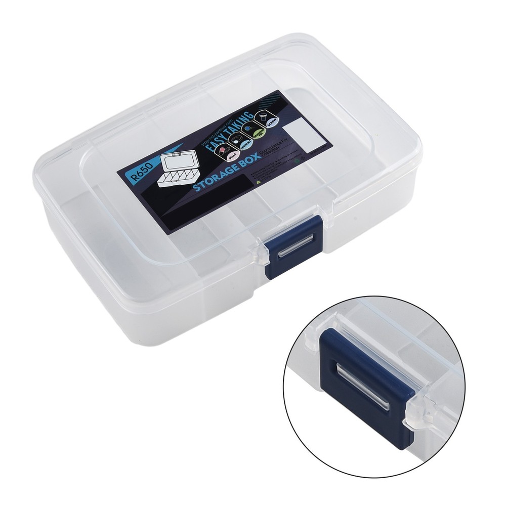 Screws Box Case Tool Tool Screws Translucent Transparent 1PCS 5 Grids Box