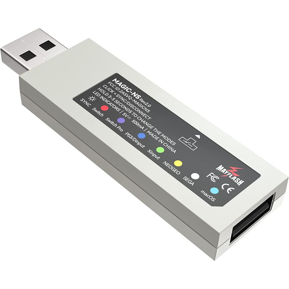 MAYFLASH Magic NS Wireless Bluetooth Controller Adapter for Switch, PS5, Xbox