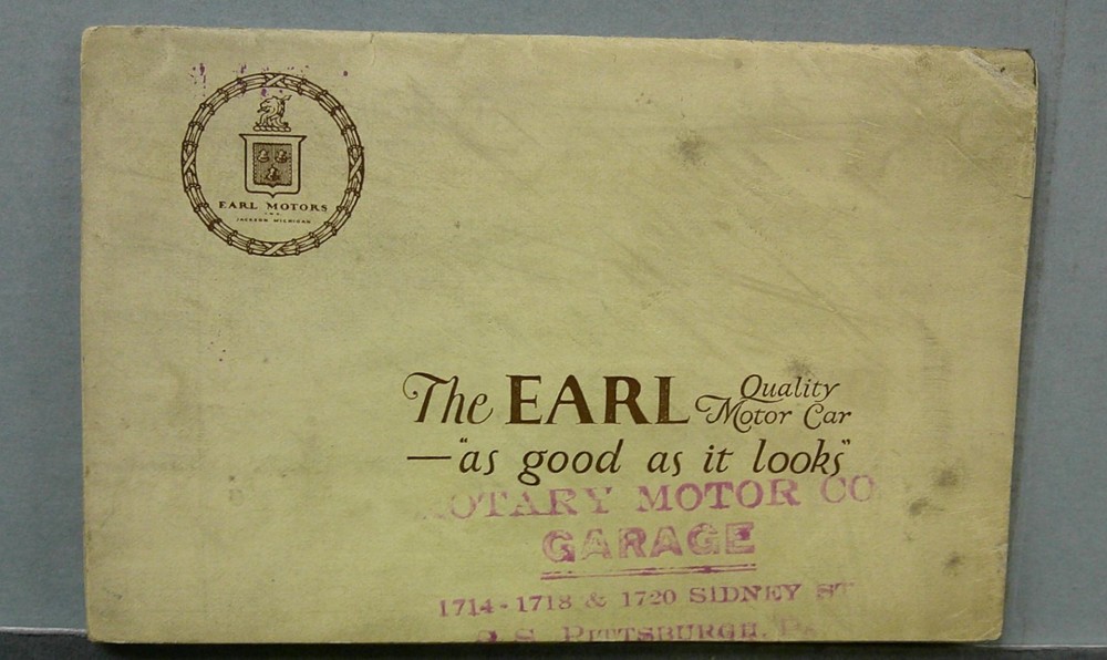 1922 Earl Sales Folder